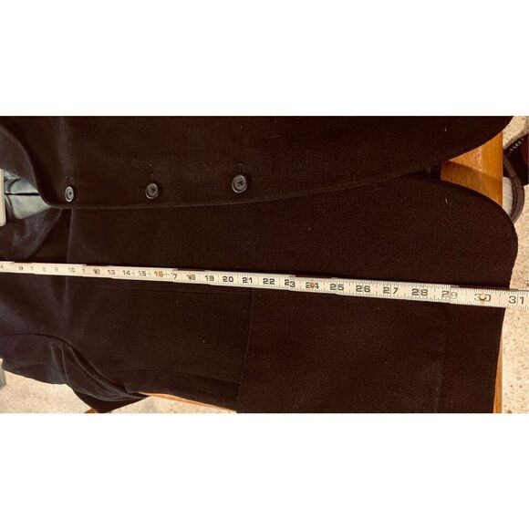 Pronto - Uomo Black Wool Blend Blazer Jacket Womens Size M - Picture 4 of 9